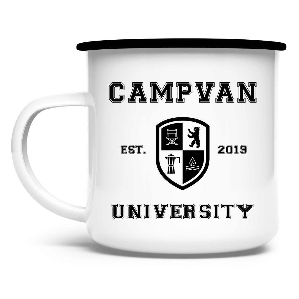 Emaille Tasse - UNIVERSITY