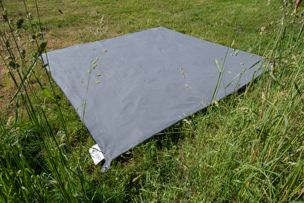 Verbindbarer Outdoor-Teppich Zip-Carpet dunkelgrau