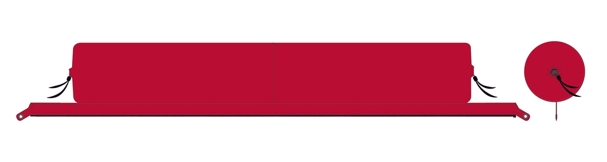 Verbindbare Kissenrolle Zip-XL Lounger rot