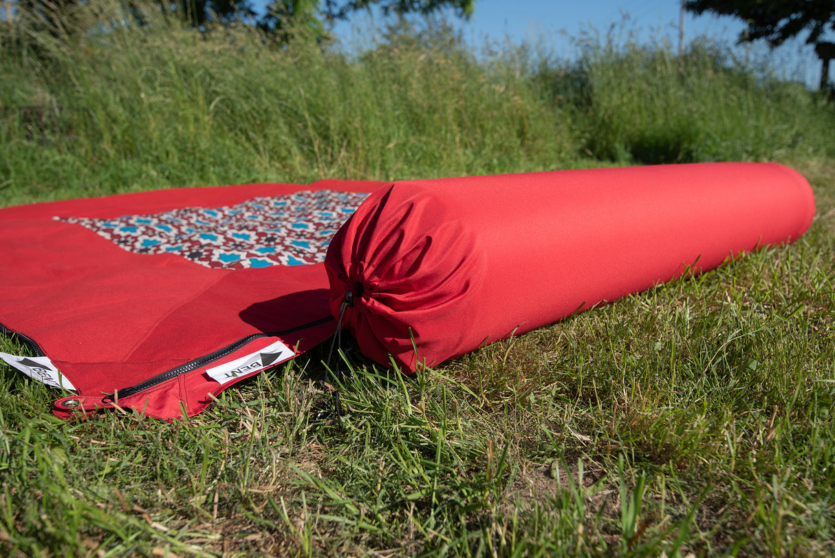 Verbindbare Kissenrolle Zip-XL Lounger rot