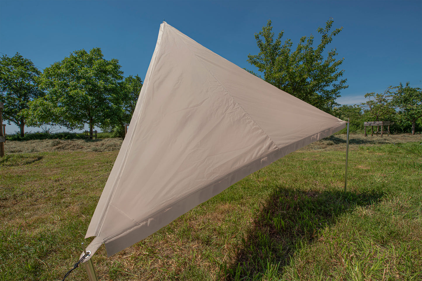 Verbindbares Sonnensegel TC-Zip-PROTECT-Canvas oker