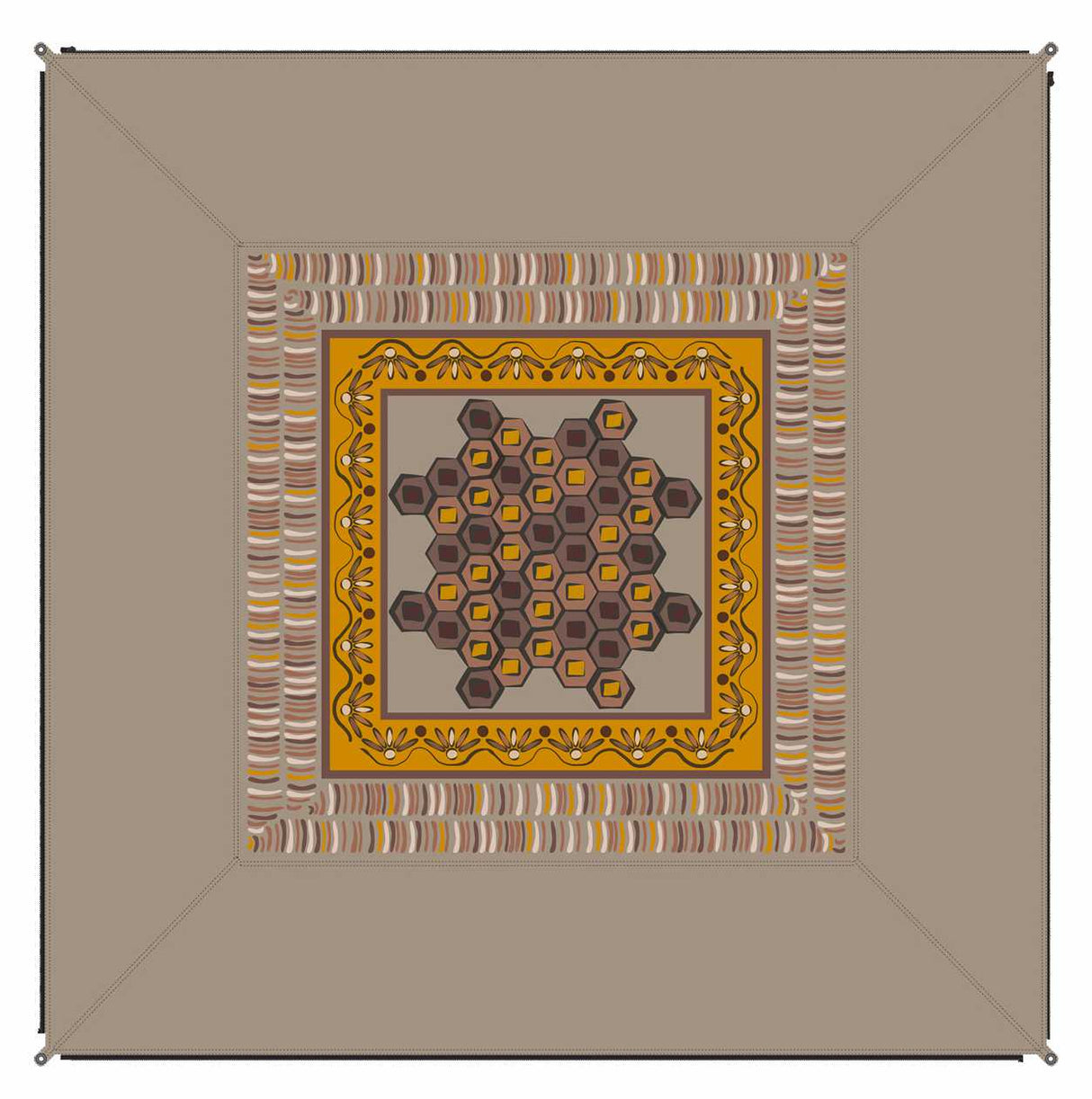 Verbindbarer Outdoor-Teppich Zip-Carpet Afrika