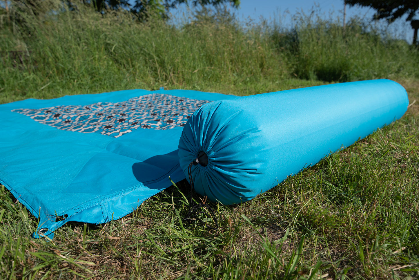 Verbindbare Kissenrolle Zip-XL Lounger türkis