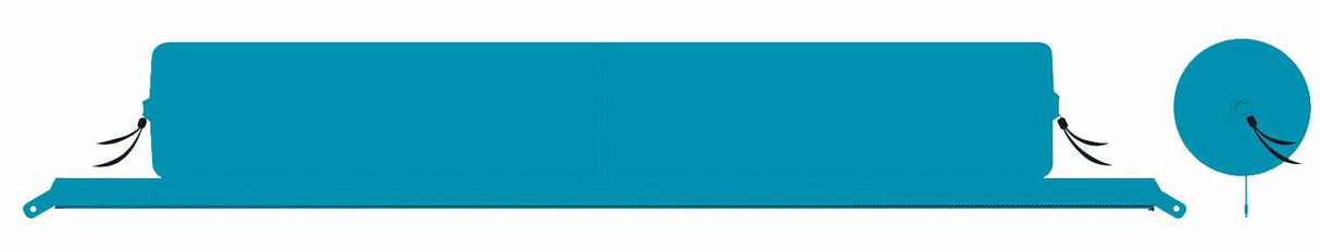 Verbindbare Kissenrolle Zip-XL Lounger türkis