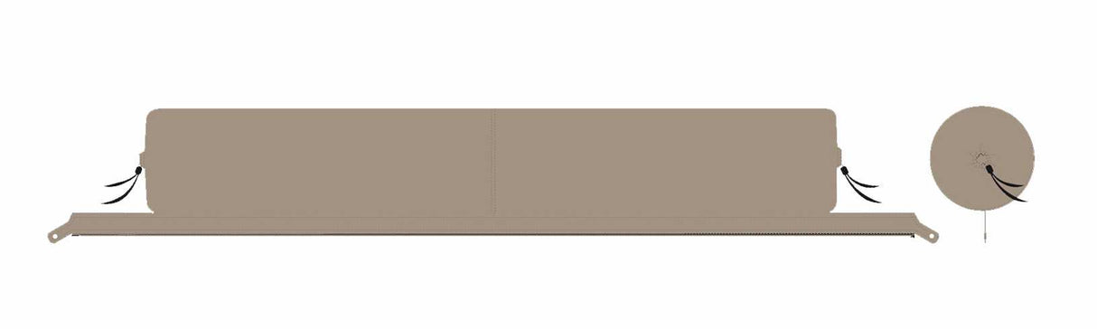 Verbindbare Kissenrolle Zip-XL Lounger oker