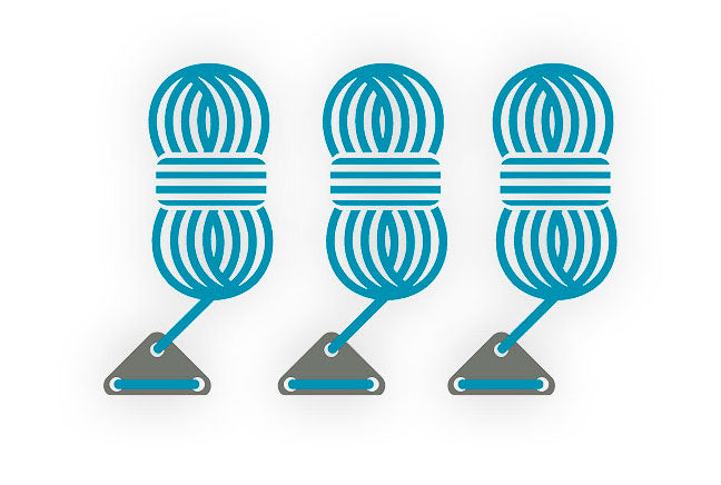 Abspannleinen 3-teilig