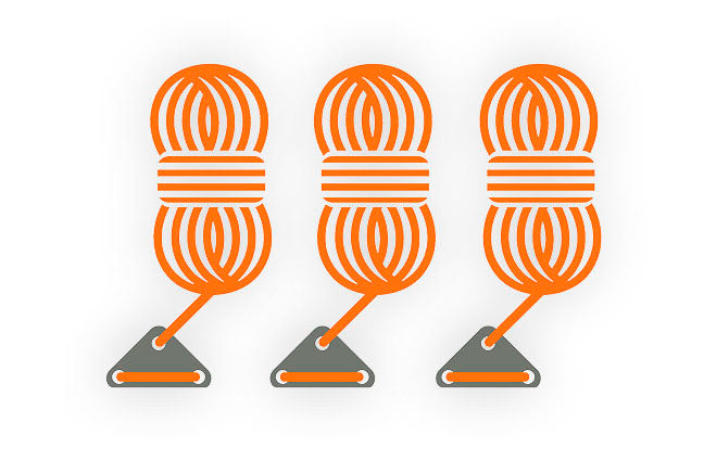 Abspannleinen 3-teilig