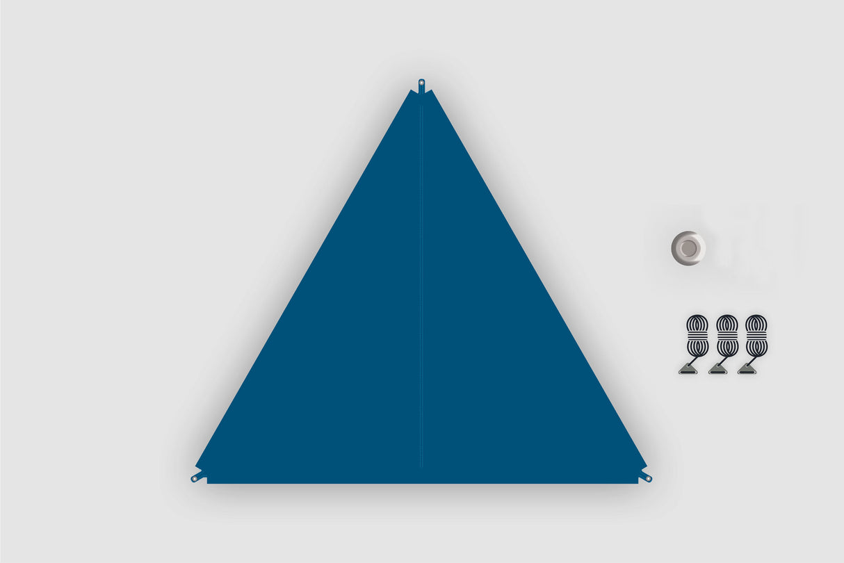 Verbindbares Sonnensegel Zip-PROTECT-Canvas dunkelblau