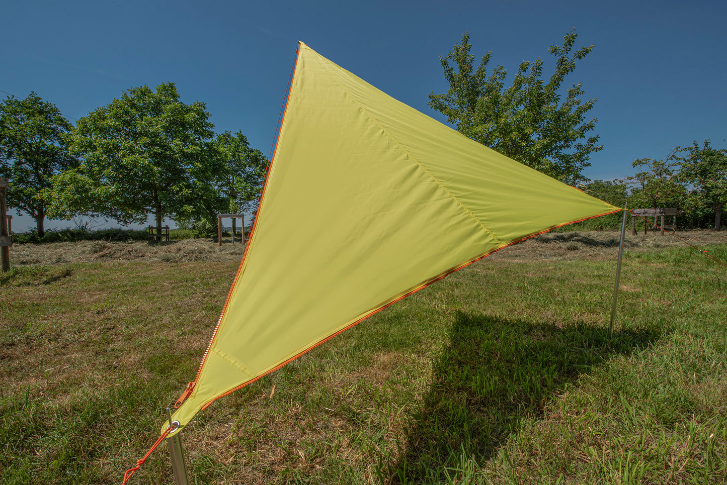 Verbindbares Sonnensegel Zip-Canvas Karibik limette