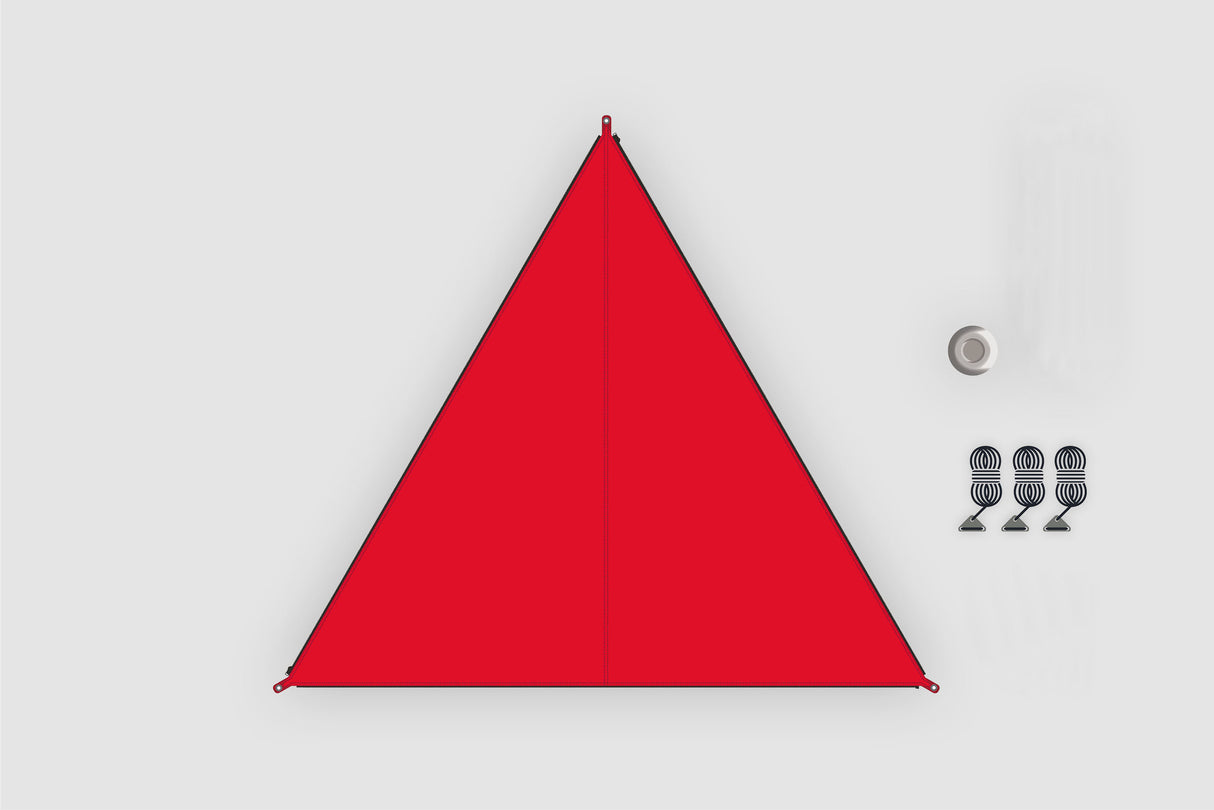 Verbindbares Sonnensegel Zip-Canvas Orient rot