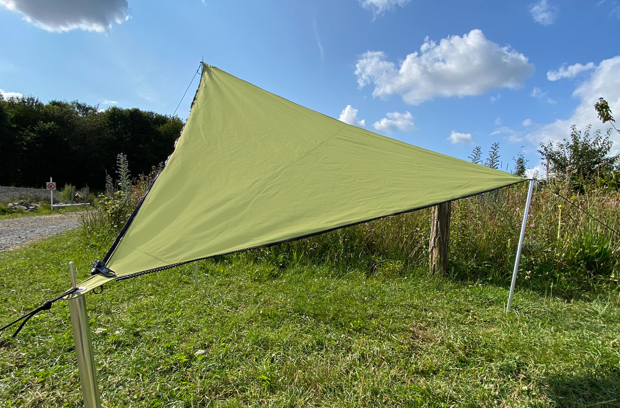 Verbindbares Sonnensegel TC-Zip-Canvas SKANDINAVIEN moos