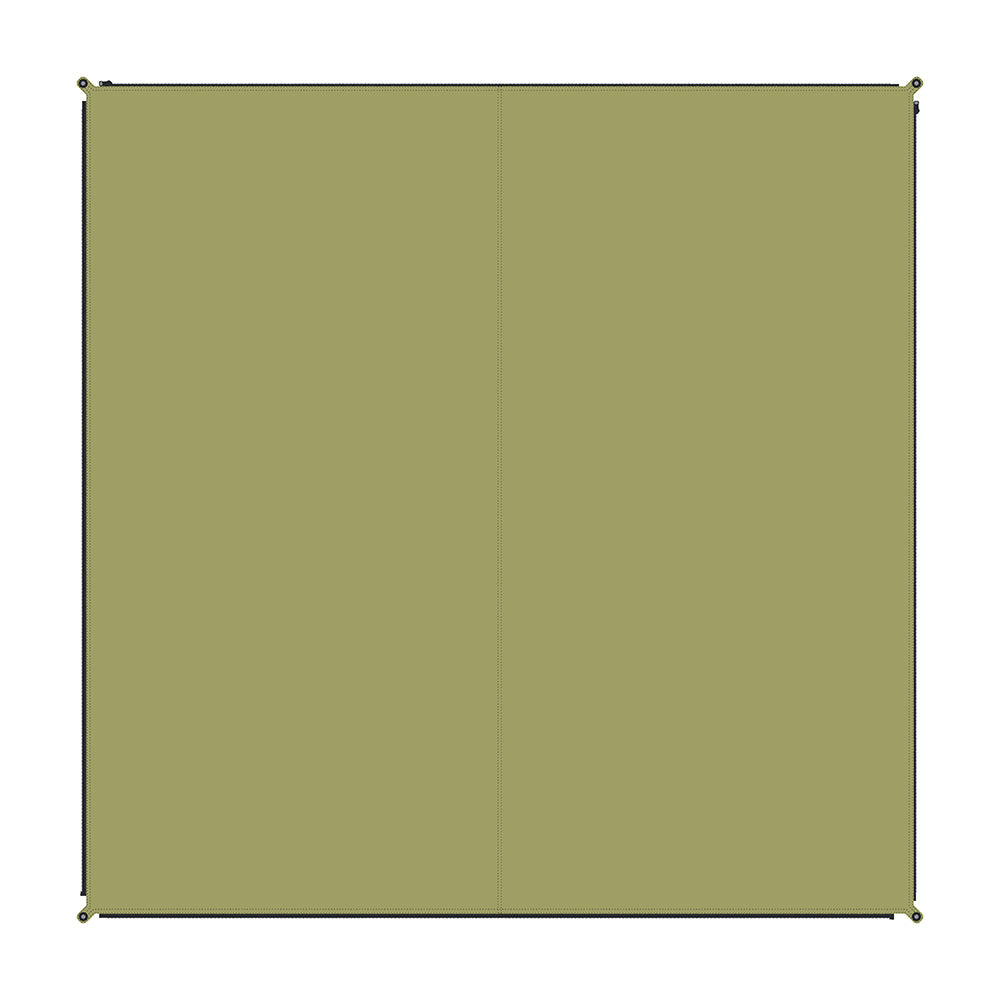Verbindbarer Outdoor-Teppich Zip-Carpet moos