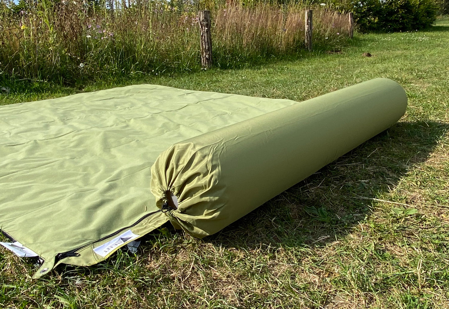 Verbindbare Kissenrolle Zip-XL Lounger moos