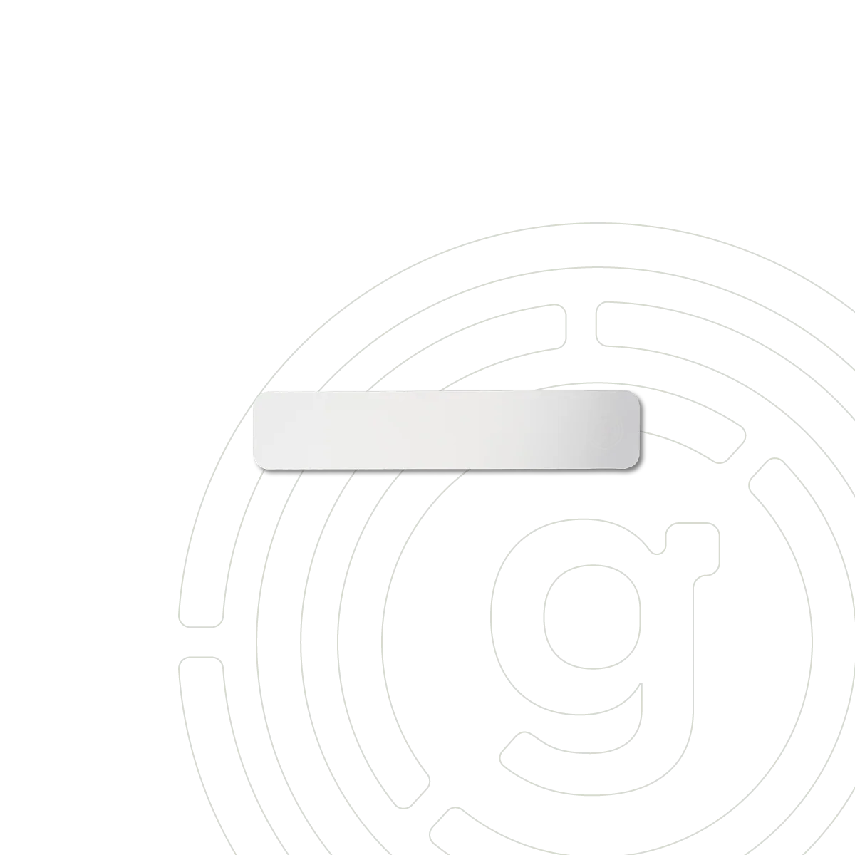 Metall-Leiste 25 cm weiß für Magnet-Gadgets