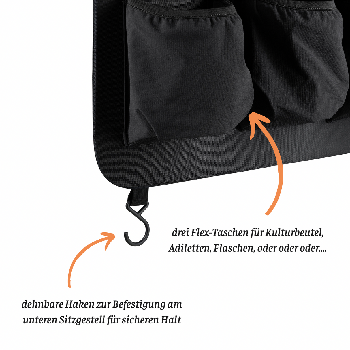 Camper Rücksitzlehnen Organizer 02 Set