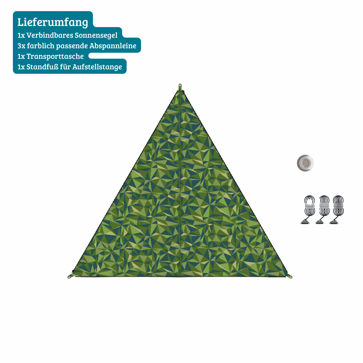 Verbindbares Sonnensegel TC-Zip-Canvas Nature Design Trees