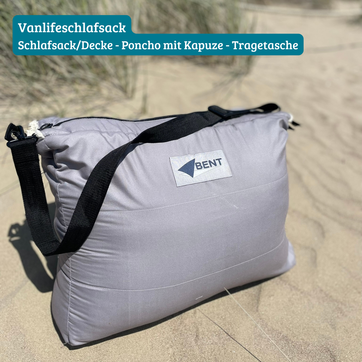 decke über schlafsack BENT Vanlife Schlafsack/Decke/Poncho Bentcho grau – CampVan mini traceur gps Option:EB7 ST Right Crank Arm Reparatursatz Armlehne des Original