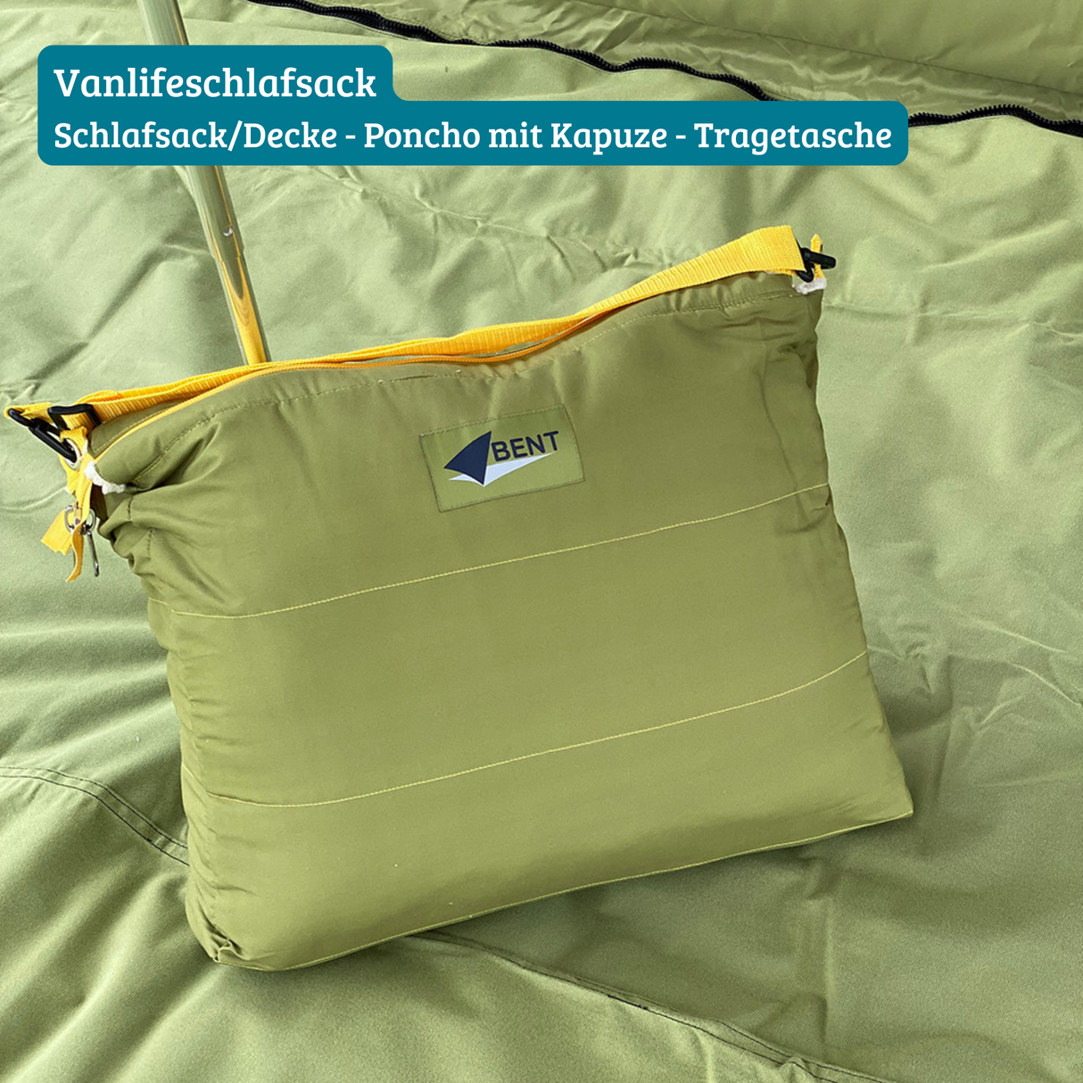 Schlafsack/Decke Bentcho moos