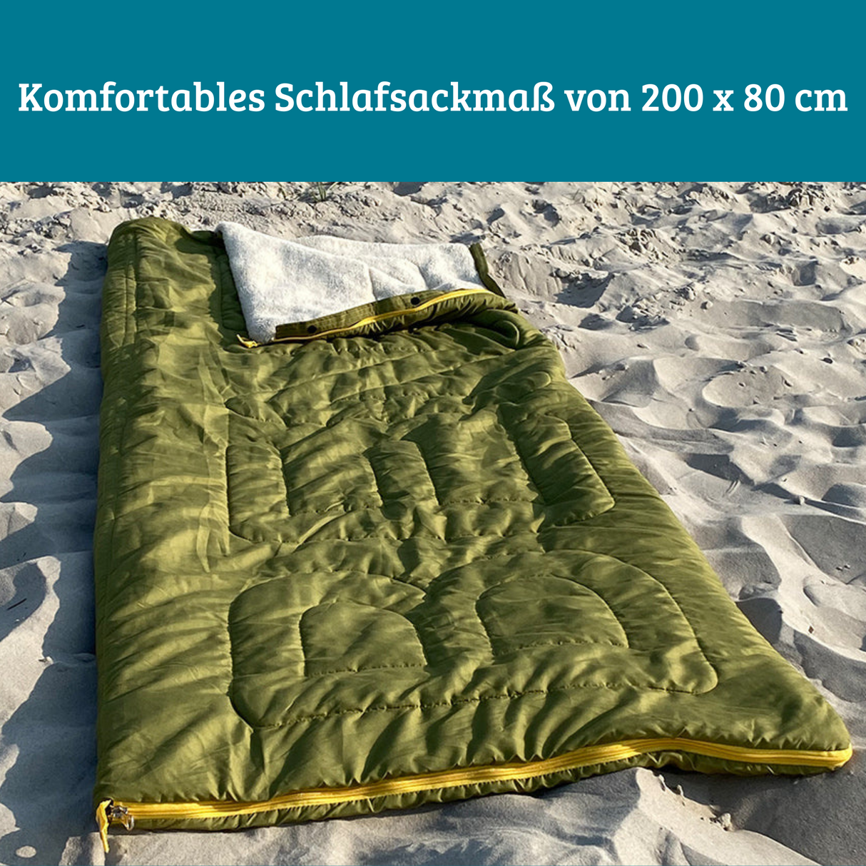 Schlafsack/Decke Bentcho moos
