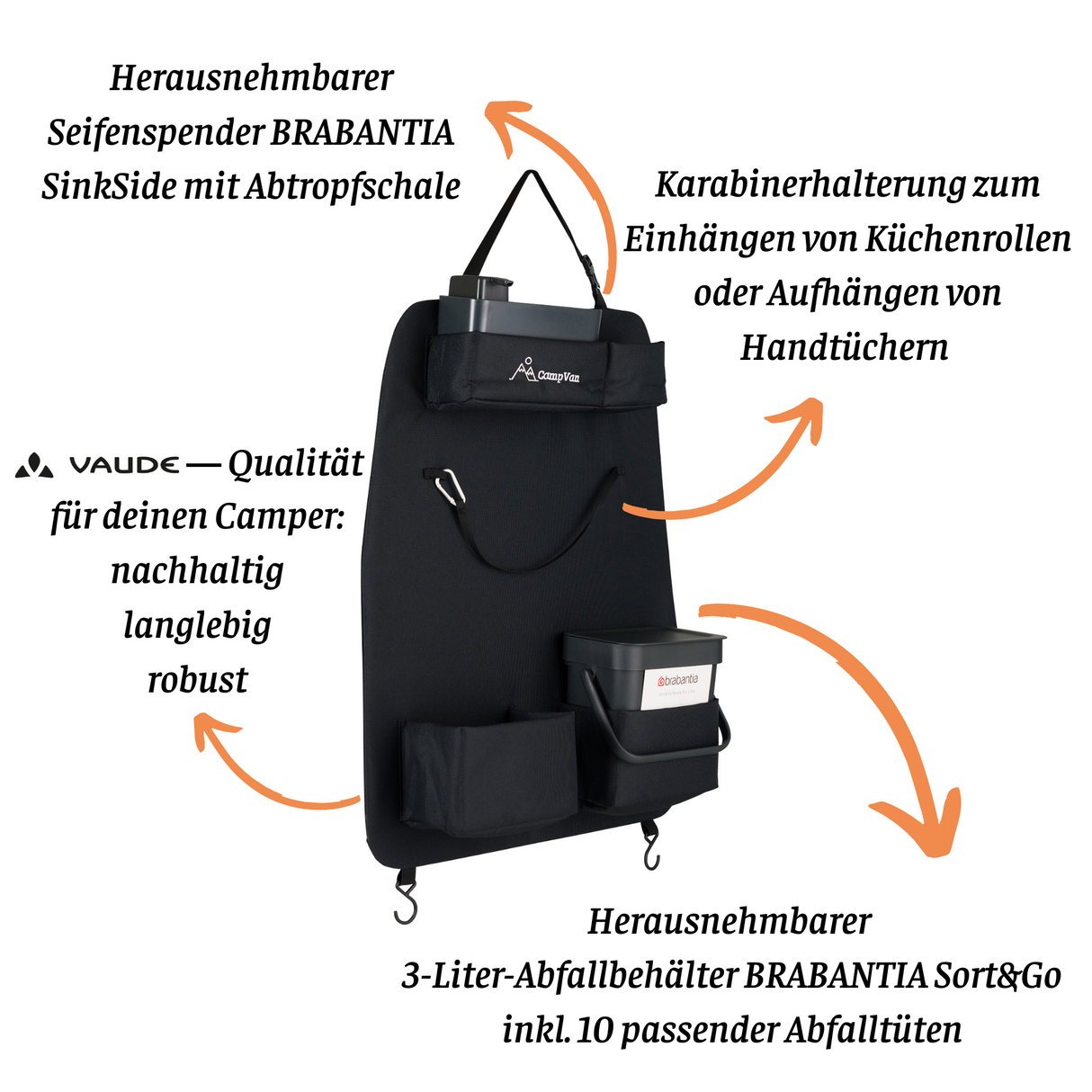 Camper Rückenlehnenorganizer Organizer 01
