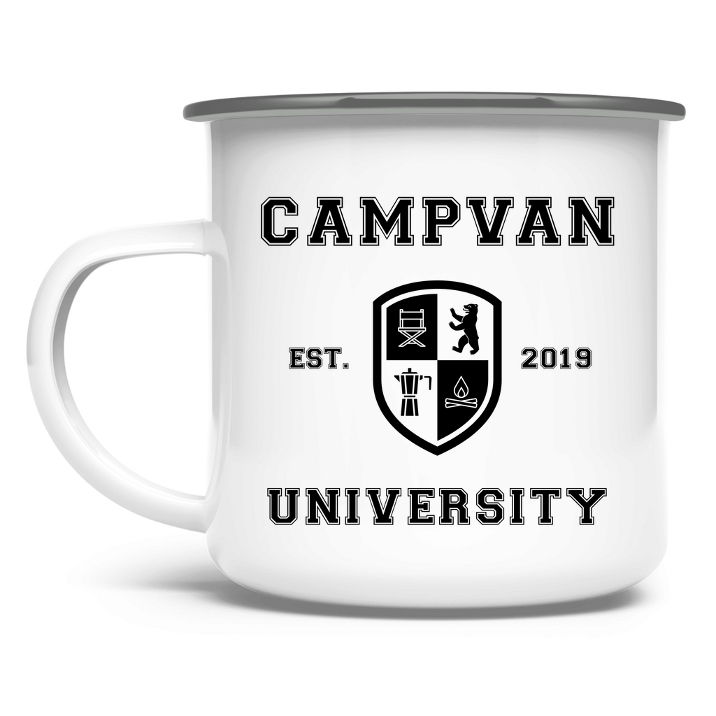 Emaille Tasse - UNIVERSITY