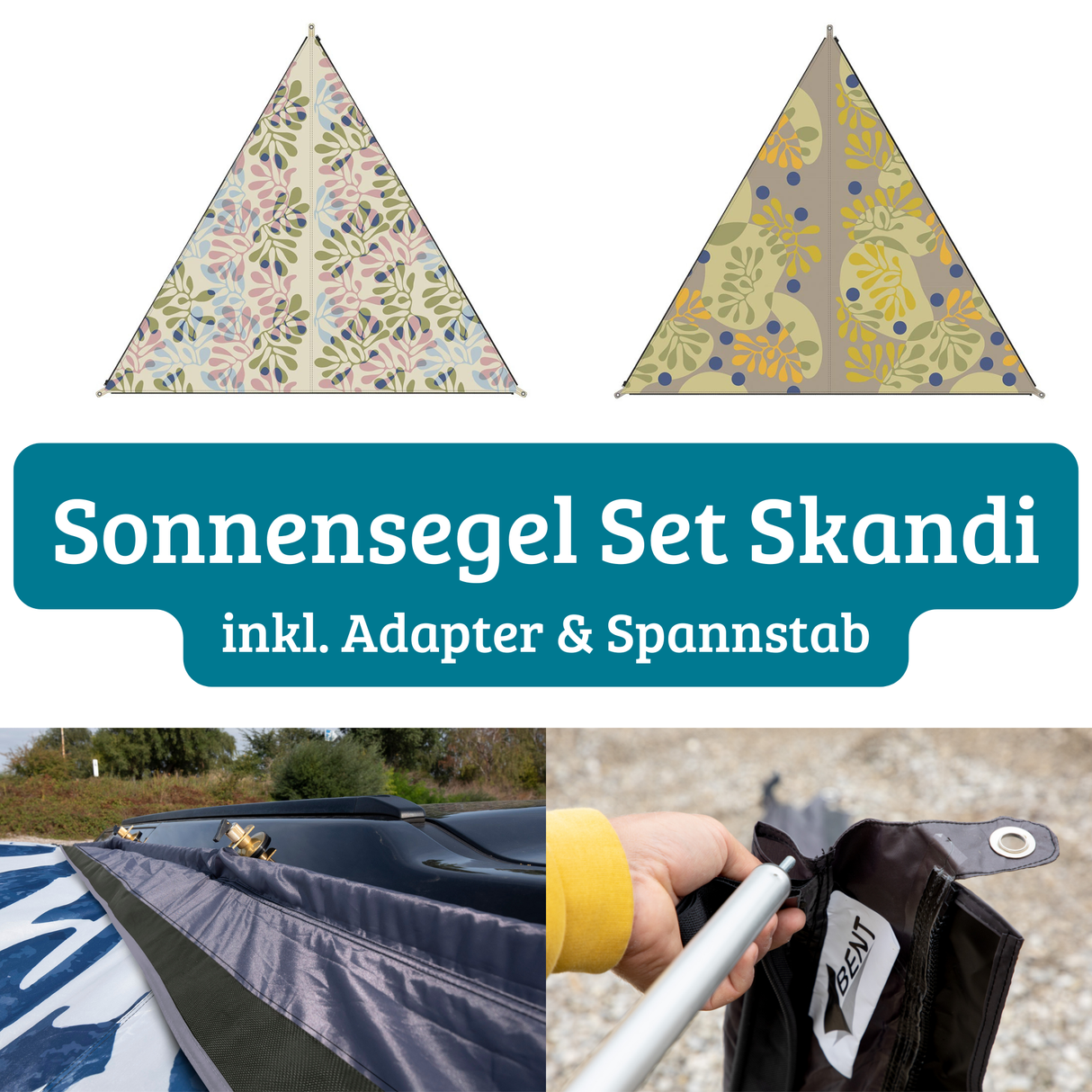 Sonnensegel Set Skandi