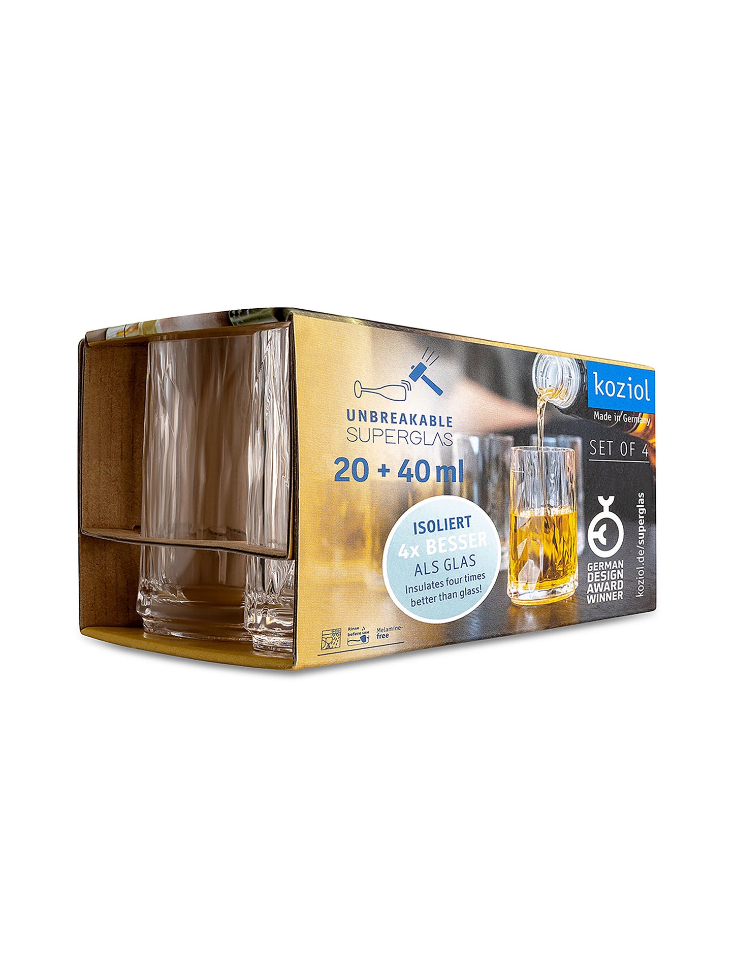Schnapsglas 4er-Set SUPERGLAS CLUB No. 7