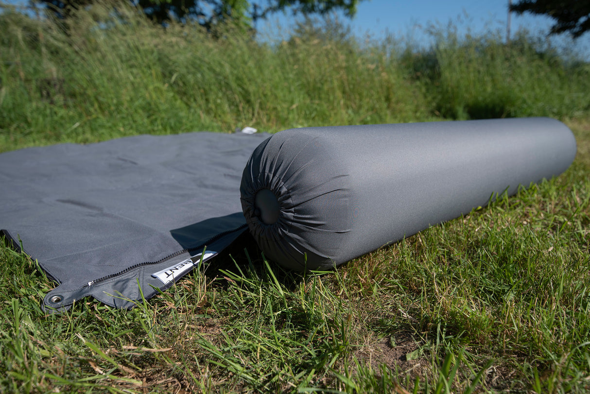 Verbindbare Kissenrolle Zip-XL Lounger dunkelgrau