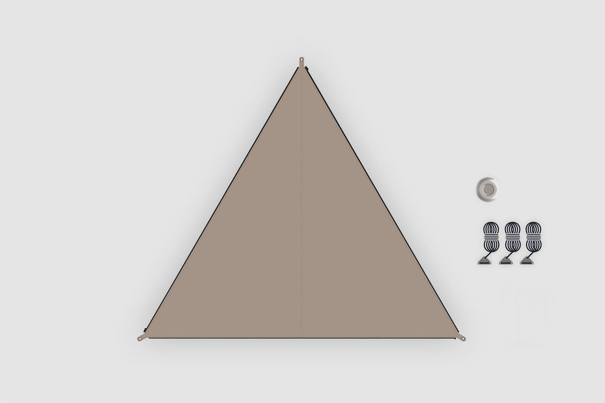 Verbindbares Sonnensegel TC-Zip-Canvas Afrika oker