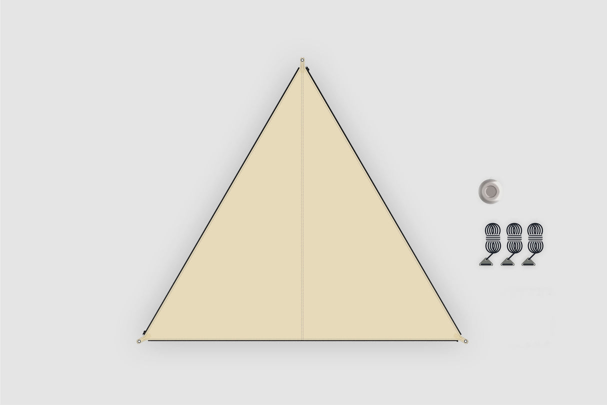 Verbindbares Sonnensegel TC-Zip-Canvas Afrika sand