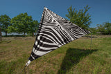 Verbindbares Sonnensegel TC-Zip-Canvas Afrika Zebra Druck