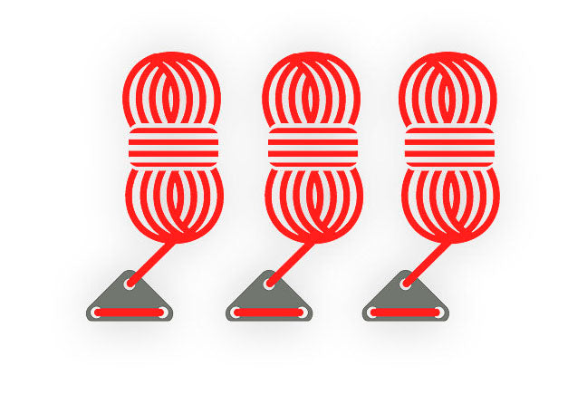 Abspannleinen 3-teilig