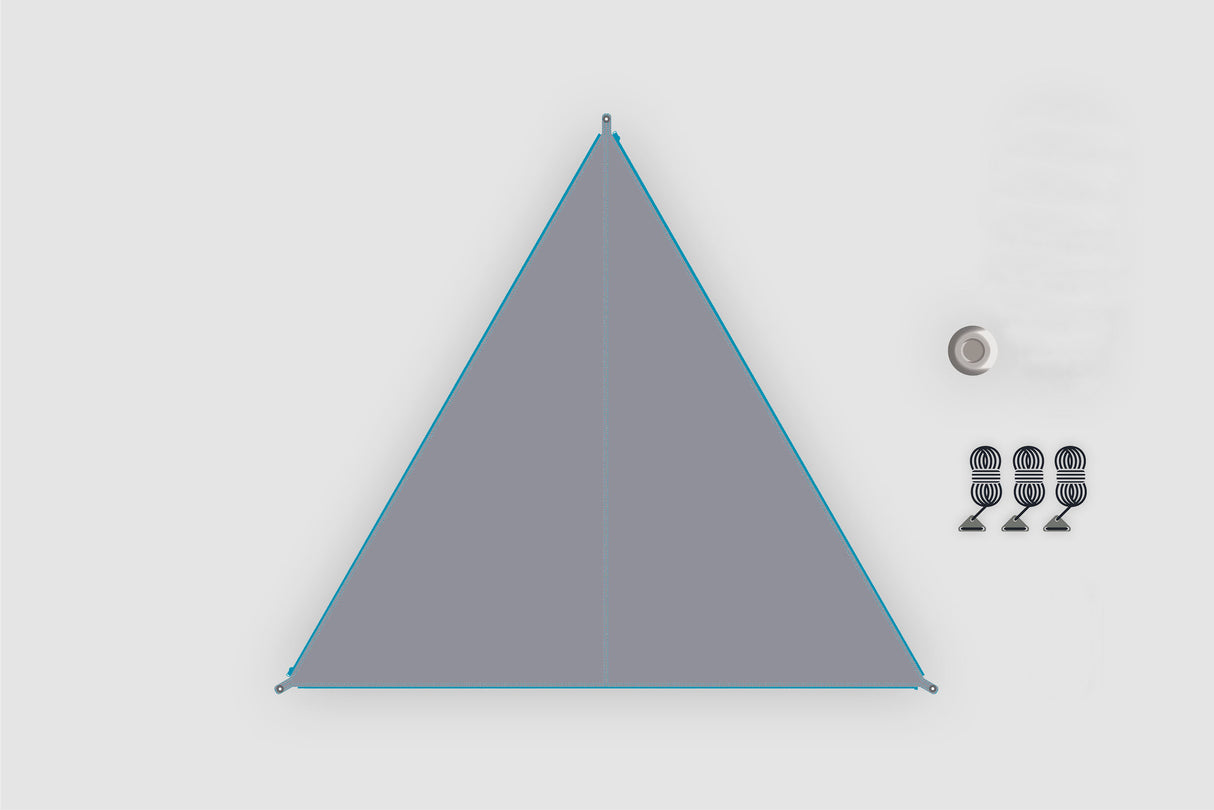 Verbindbares Sonnensegel Zip-Canvas Neuseeland grau