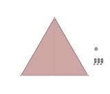 Verbindbares Sonnensegel TC-Zip-Canvas SKANDINAVIEN rosa