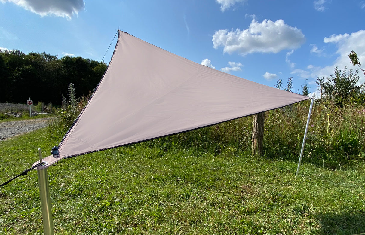 Verbindbares Sonnensegel TC-Zip-Canvas SKANDINAVIEN rosa