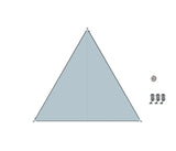 Verbindbares Sonnensegel TC-Zip-Canvas SKANDINAVIEN hellblau