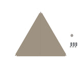 Verbindbares Sonnensegel Zip-PROTECT-Canvas oker