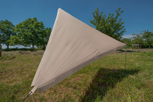 Verbindbares Sonnensegel Zip-PROTECT-Canvas oker