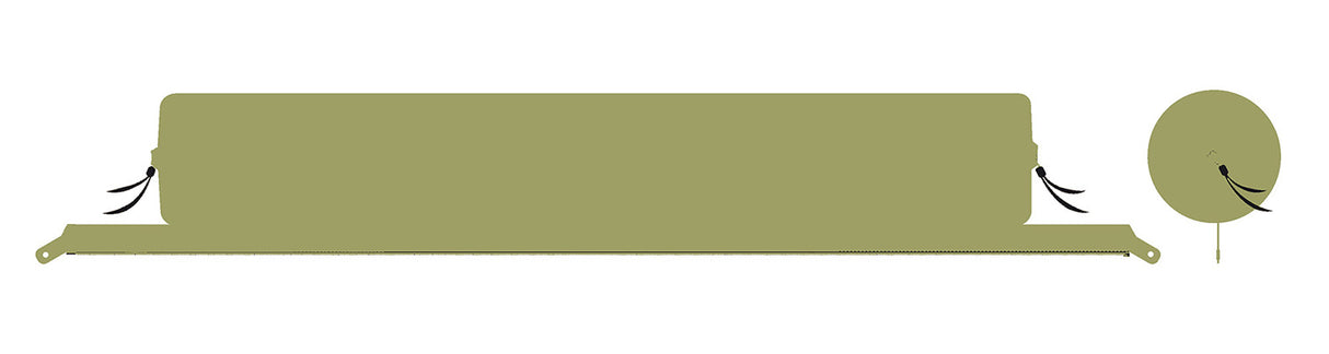 Verbindbare Kissenrolle Zip-XL Lounger moos