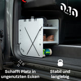 040 Parts Schuhregal GRAU BEIFAHRERSEITE Zubehör passend für VW T5 T6 T6.1 Schuhorganizer Schuhtasche