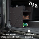 Camper Schuhregal SCHWARZ BEIFAHRERSEITE für VW T5 T6 T6.1