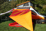 Verbindbares Sonnensegel Zip-Canvas Orient orange