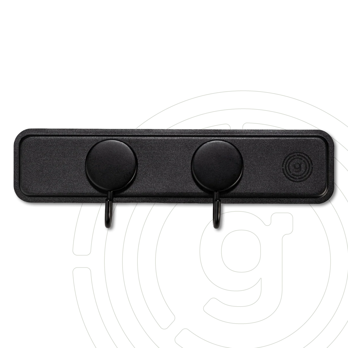 Camper Garderobe 2er Set Magnet-Haken »Hold On« + 1 Flexigel-Leiste schwarz 26 cm