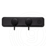 Camper Garderobe 2er Set Magnet-Haken »Hold On« + 1 Flexigel-Leiste schwarz 26 cm