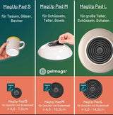 2er Bundle Magnet MagUp Pad S + Flexigel Pad schwarz