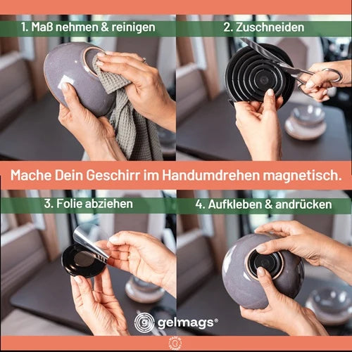 2er Bundle Magnet MagUp Pad S + Flexigel Pad schwarz