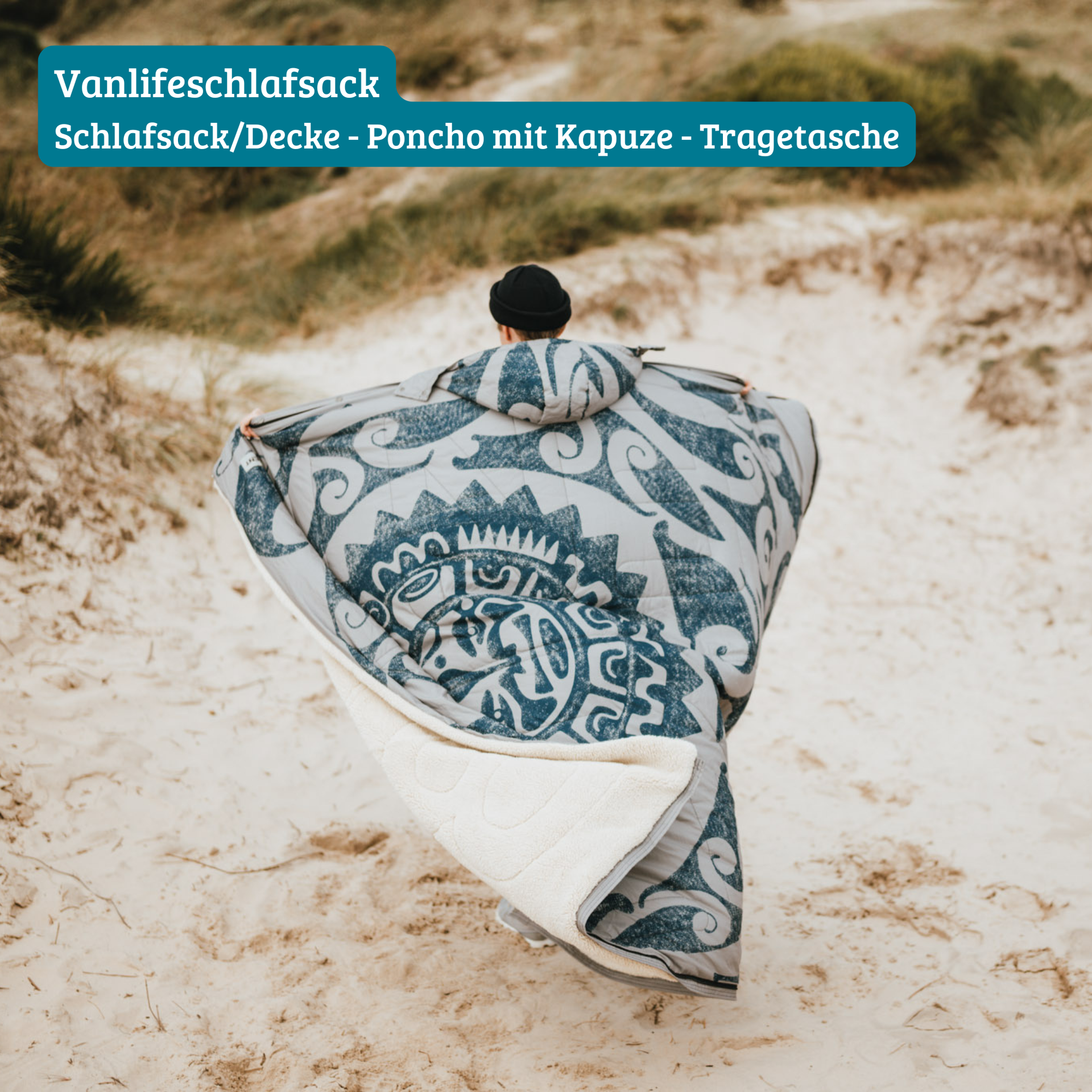 BENT Vanlife Schlafsack/Decke/Poncho Bentcho New Zealand Sonne – CampVan