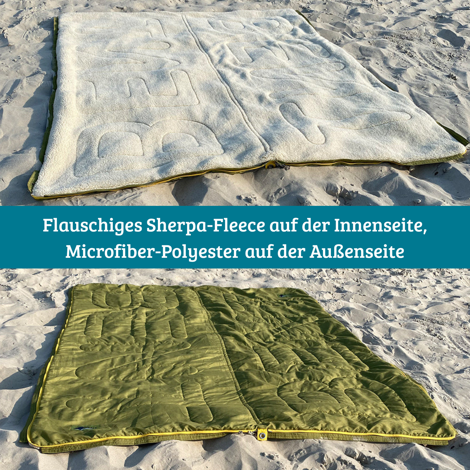 Schlafsack/Decke Bentcho moos