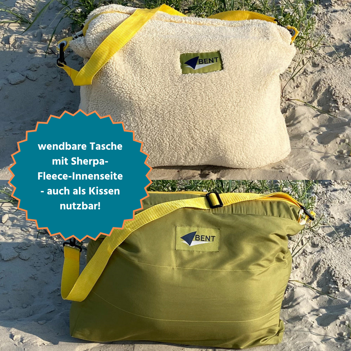 Schlafsack/Decke Bentcho moos