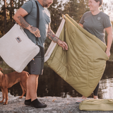 Schlafsack/Decke Bentcho moos